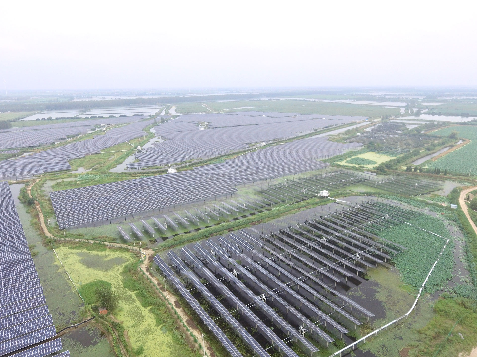 k8凯发科技江苏扬州宝应光伏发电应用领跑基地2号100兆瓦项目