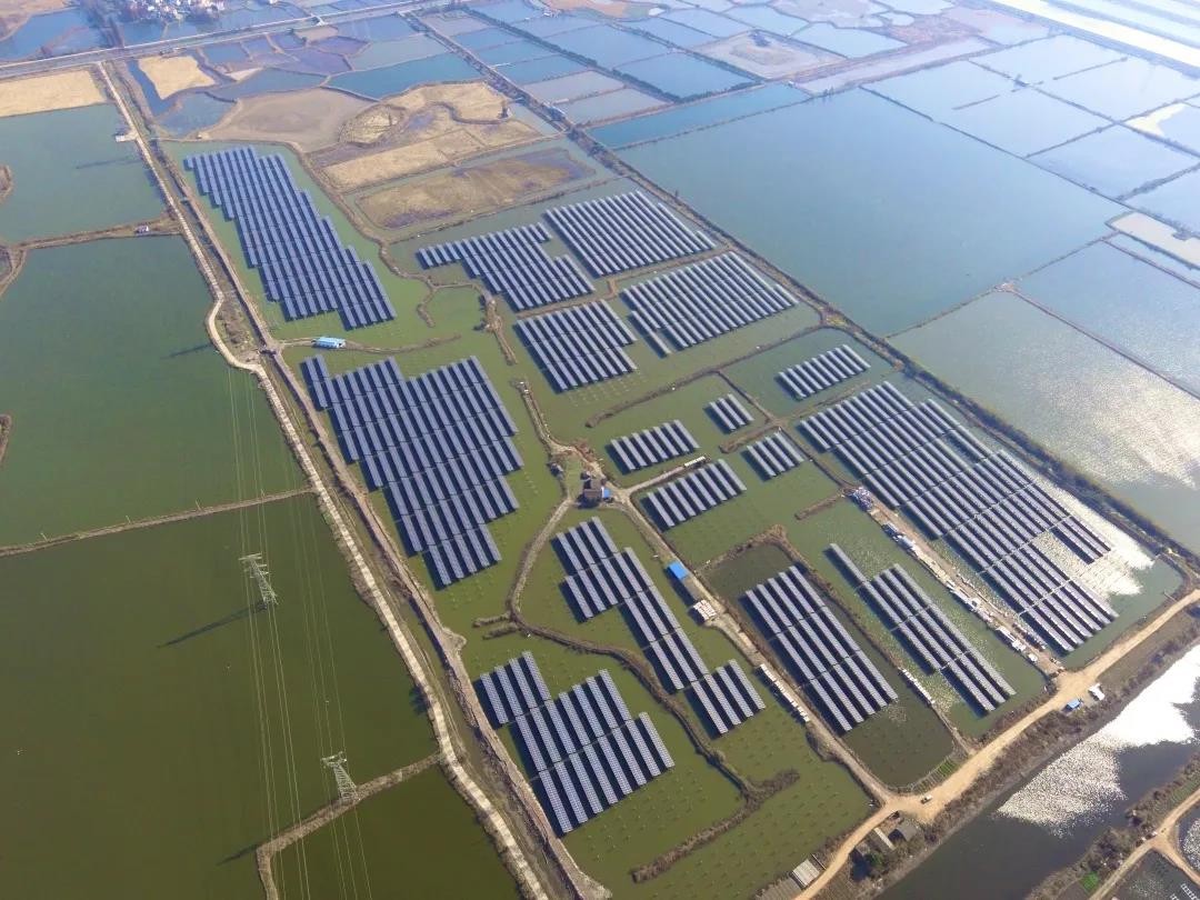A Fishery-solar Masterpiece in the Watery Town - www.k8.com's 110 MW PV Project in Tongling, Anhui Province Successfully Connected to the Grid for Power Generation